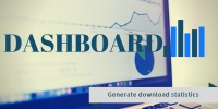 Dashboard to generate statistics of data downloaded from a joomla website.